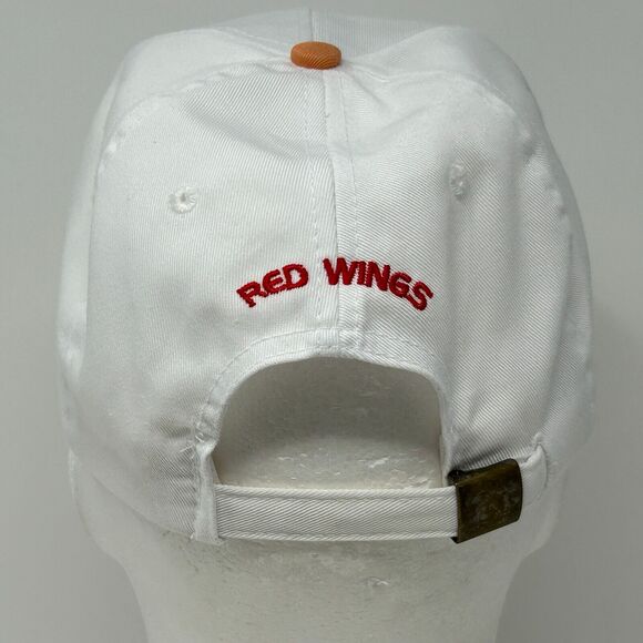 Vintage 90s Detroit Red Wings Steve Yzerman Hat Cap NHL Hockey Strapback White - Picture 3 of 12